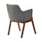 Armen Living Renzo Charcoal Fabric and Walnut Wood Dining Side Chairs, PK2 LCRESIWACH - alternate 8